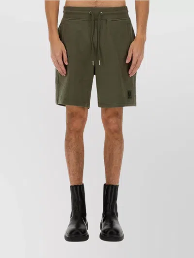 BELSTAFF LOGO EMBROIDERED BERMUDA SHORTS
