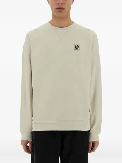 BELSTAFF LOGO-PATCH COTTON SWEATSHIRT