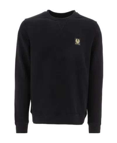 BELSTAFF LOGO-PATCH COTTON SHIRT