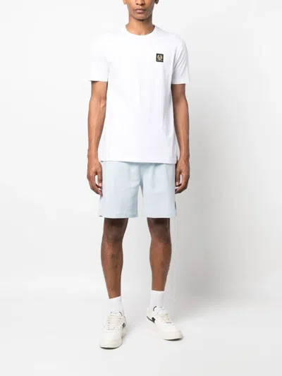 Belstaff Logo-patch Cotton T-shirt In Weiss