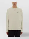 Belstaff Logo Patch Crew Neck Sweater
