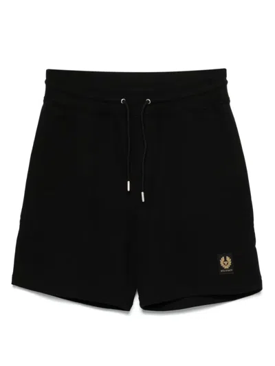 Belstaff Logo-patch Shorts In Black
