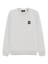 Belstaff Sweatshirt With Logo Patch In Grey