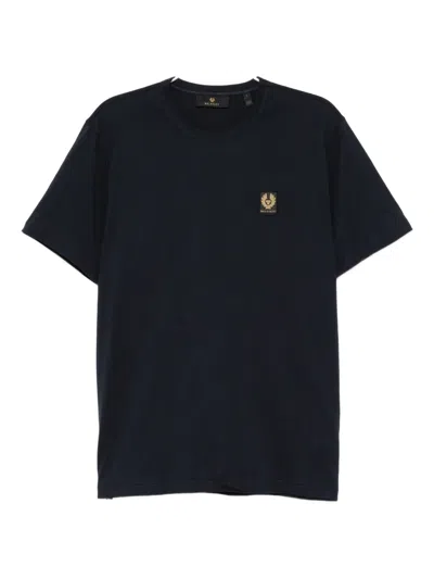 Belstaff Logo Cotton Jersey T-shirt In Dark Ink