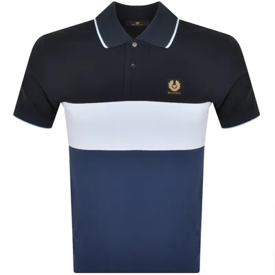 Belstaff Logo Polo T Shirt Navy
