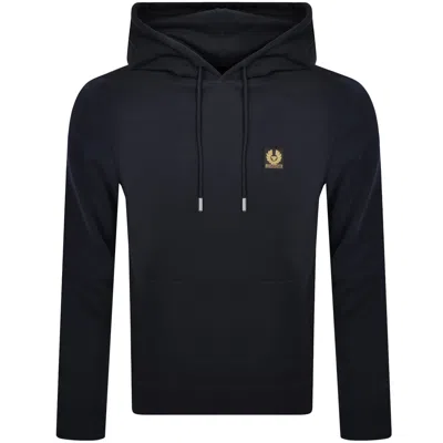 Belstaff Logo Pullover Hoodie Navy