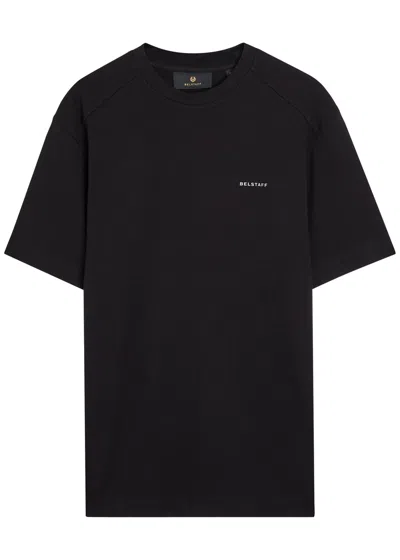 Belstaff Logo Stretch-cotton T-shirt In Black