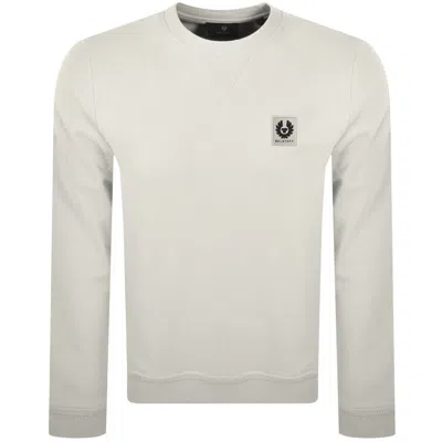 Belstaff Logo Sweatshirt Off White In Neutral