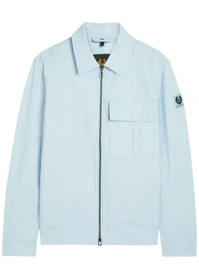 Belstaff Logo-patch Zip-up Jacket In Multi