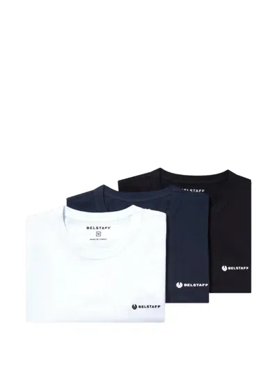 Belstaff Logo-print T-shirt (set Of Three) In Multi