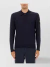 Belstaff Knitted Short Sleeve Kyle Polo Shirt Dark Ink In Blue