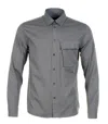 Belstaff Long Sleeve Scale Shirt Tornado Grey In Blue
