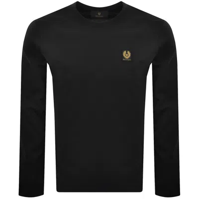 Belstaff Long Sleeve T Shirt Black In Blue