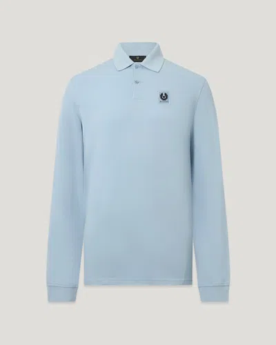 Belstaff Long Sleeved Polo Cotton Pique In Multi