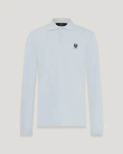 Belstaff Long Sleeved Polo In Sky Blue