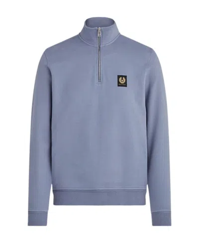 Belstaff Long-sleeved Sweater In Blue