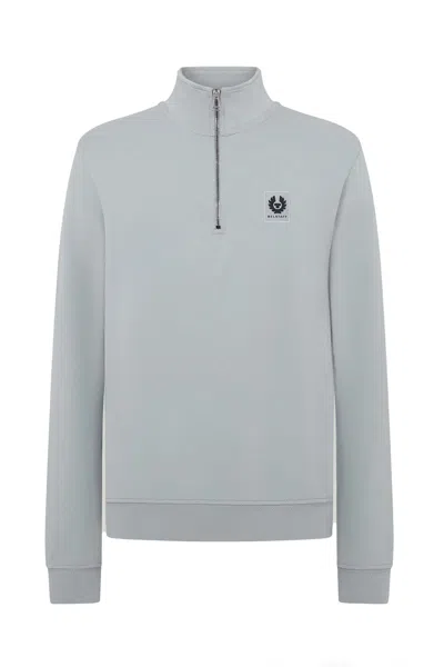 Belstaff Long-sleeved Sweatshirt In Blue
