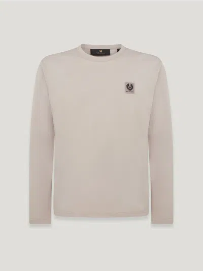 Belstaff Patch Logo Ls T Shirt In Pumice