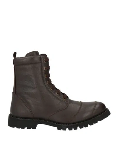 Belstaff Man Ankle Boots Chocolate Brown Size 13 Leather