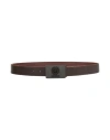 Belstaff Man Belt Brown Size L Leather In Brown