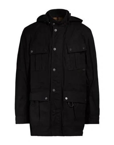 Belstaff Man Coat Black Size 54 Cotton, Polyester
