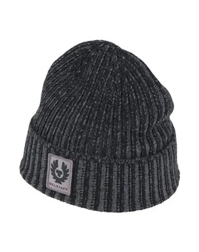 Belstaff Man Hat Black Size Onesize Wool In Green