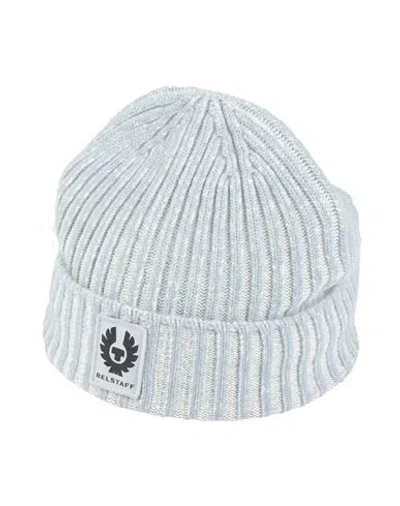 Belstaff Man Hat Grey Size Onesize Wool In Blue