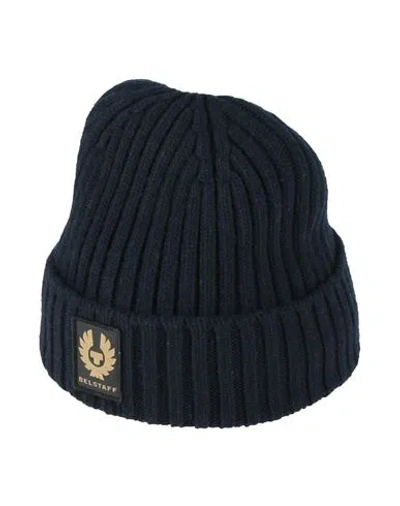 Belstaff Man Hat Navy Blue Size Onesize Wool
