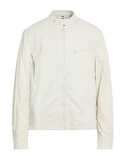 Belstaff Man Jacket Beige Size 42 Polyamide In Neutral