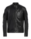 Belstaff Lambskin V Racer Jacket In Black