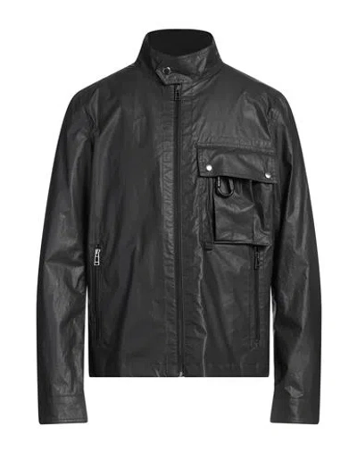 Belstaff Man Jacket Black Size 42 Cotton, Polyurethane
