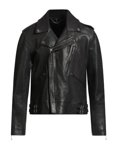 Belstaff Man Jacket Black Size 44 Lambskin