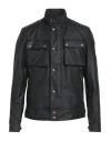 Belstaff Man Jacket Black Size 46 Cotton In Black