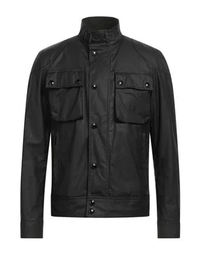 Belstaff Man Jacket Black Size 46 Cotton