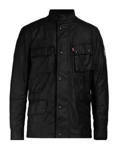 Belstaff Man Jacket Black Size L Polyester, Cotton
