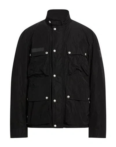 Belstaff Man Jacket Black Size Xl Polyester