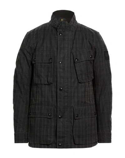 Belstaff Man Jacket Dark Green Size 36 Cotton In Brown