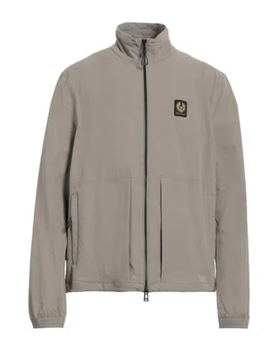 Belstaff Man Jacket Khaki Size 44 Polyamide, Elastane In Beige