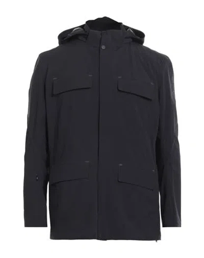 Belstaff Man Jacket Midnight Blue Size 46 Polyamide, Elastane