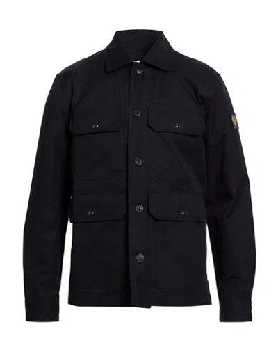 Belstaff Man Jacket Midnight Blue Size L Cotton