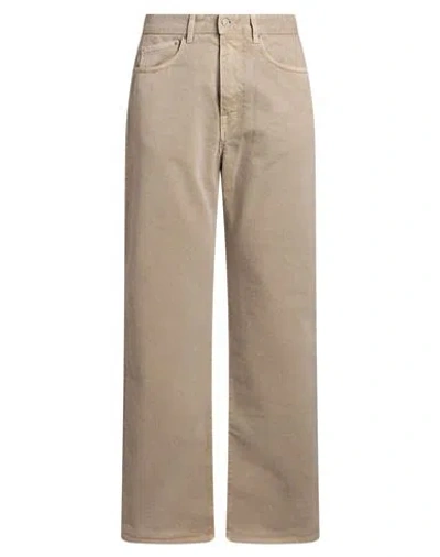 Belstaff Man Jeans Khaki Size 32w-32l Cotton In Beige