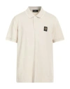 Belstaff Man Polo Shirt Beige Size 3xl Cotton