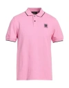 Belstaff Man Polo Shirt Fuchsia Size M Cotton In Pink