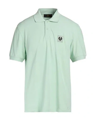 Belstaff Man Polo Shirt Light Green Size L Cotton