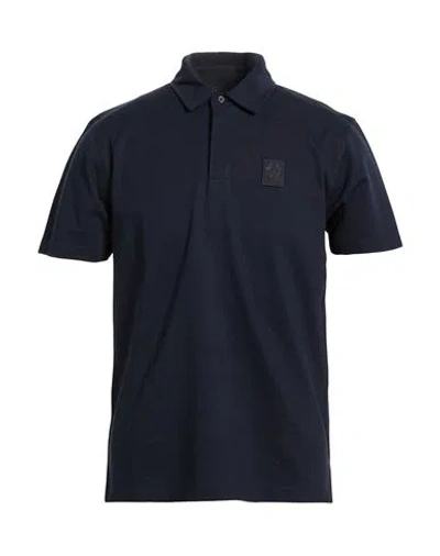 Belstaff Man Polo Shirt Midnight Blue Size 3xl Cotton