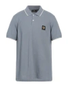 Belstaff Man Polo Shirt Pastel Blue Size Xl Cotton