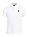 Belstaff Man Polo Shirt White Size Xl Cotton, Elastane