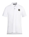 Belstaff Man Polo Shirt White Size Xl Cotton, Elastane In White