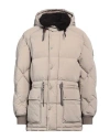 Belstaff Man Puffer Sage Green Size 44 Cotton, Polyamide, Lambskin