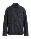 Belstaff Man Shirt Charcoal Size Xl Cotton In Gray